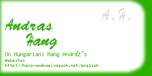 andras hang business card